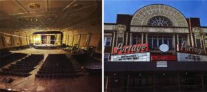 Inside the shuttered Portage theater