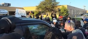 Protesters impede ICE vehicle