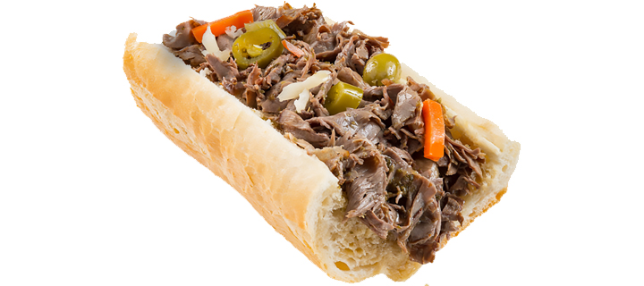 Italian beef sandwich
