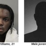 suspects accused of allegedly carjacking a 21-year-old man at gunpoint